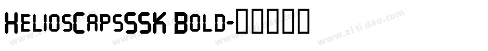 HeliosCapsSSK Bold字体转换